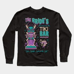 Bride of Frankenstein Tiki Bar - Retro Vintage Creepy Cute Surf Long Sleeve T-Shirt